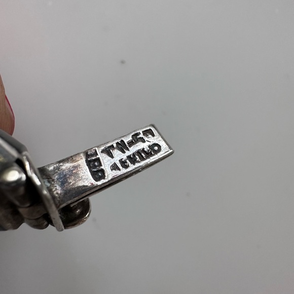 Vintage Taxco Multicolor Stone Bracelet set in Silver - Picture 8 of 10